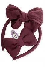 Crown Hairpin Set Plum