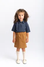 Gabardin Etek 2-7 Yaş Taba