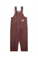 Bol Paça Keten Salopet 2-7 Yaş Mürdüm