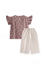 Ensemble pantalon et t-shirt tissés, 1 à 8 ans, cuivre Ensemble pantalon et t-shirt tissés, 1 à 8 ans, cuivre