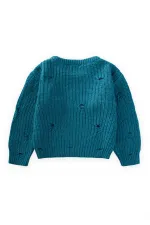 Pull Selanik en maille, 2 à 8 ans, huile