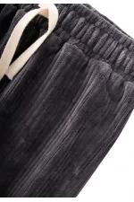 Pantalon de jogging en velours côtelé, couleur fumée, 1 à 10 ans