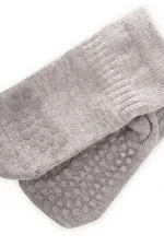 Chaussettes antidérapantes et pour ramper, gris chiné