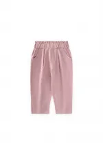 Kadife Boyfriend Pantolon 1-8 Yaş Leylak