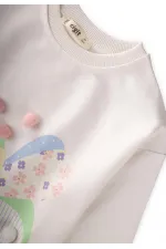 Colorful Butterfly Print Set, Ages 2-7, Ecru