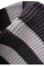 Selanik Çizgili Triko Kazak 2-8 Yaş Antrasit