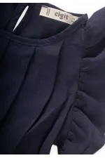 Blouse Pilikaşe 2-8 ans Bleu marine