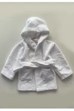 Çocuk Bornoz 2-9 Yaş Ekru