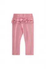 Arkası Fırfırlı Fitilli Tayt 0-3 Yaş Yavruağzı