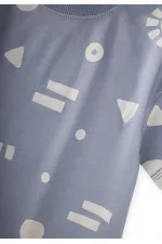 Patterned Capri T-Shirt Set, Ages 2-12, Blue