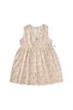 Combinaison en viscose à motifs, 2-8 ans, beige