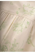 Robe à motifs pour enfant de 2 à 6 ans, motif floral vert