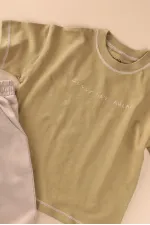 T-shirt and Pants Set, Ages 2-10, Olive