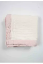 Couverture brute à quatre couches, passepoil épais, 85 x 90 cm, poudre