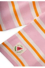 Striped Long Sleeve T-Shirt 2-8 Years Old Powder Orange Striped