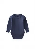 Grenouillère pour bébé de 0 à 2 ans, bleu marine.