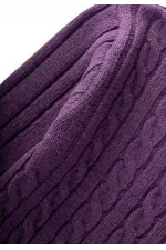 Braided Sweater, Ages 1-8, Purple