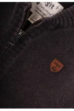 Triko Cepli Hırka 2-11 Yaş Kahve