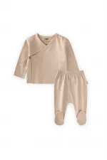 Kruvaze Takım 0-6 Ay Bej