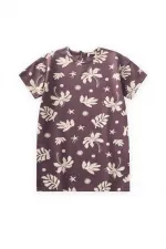 Tunic T-Shirt 4-12 Years Old Plum
