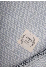 Çoban Dikişli Battaniye 93X100 Cm (+/- 3 Cm ) Mavi