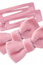 İki Fiyonklu Çıtçıtlı Toka Şeker Pembe