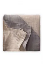 Triangular Cornered Double Layer Blanket 85X90 Cm Raw Gray