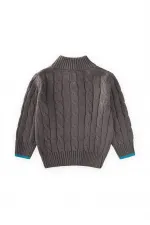 Hair Braided Cardigan, Ages 2-11, Grey (A)