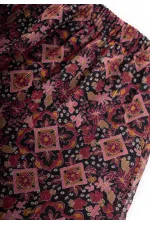 Jupe de saison en mousseline à motifs pour fille de 1 à 8 ans, noire