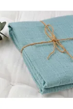 Tissu mousseline 50x50 cm vert menthe