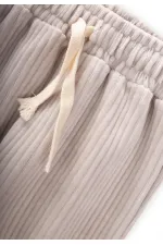 Pantalon de jogging en velours côtelé, couleur pierre, 1-10 ans
