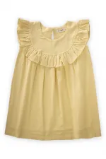 Robe à volants jaune 2-7 ans Robe à volants jaune 2-7 ans