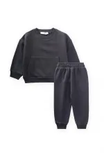 Sweatshirt set 1-8 years old Anthracite