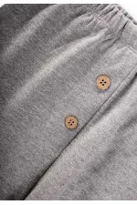 Ensemble de survêtement bébé à carreaux imitation gris chiné 0-3 ans