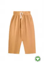 Organic Beli Fırfırlı Geniş Kesim Müslin Pantolon 1-8 Yaş Sundres Organic Beli Fırfırlı Geniş Kesim Müslin Pantolon 1-8 Yaş Sundres