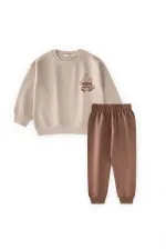 Babyc Chino Print Set 2-7 Years Beige