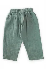 Müslin Pantolon 1-10 Yaş Çağla Yeşil