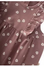 Combinaison short à volants 0-3 ans Cuivre