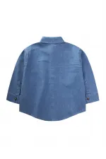 Kot Gömlek 2-8 Yaş Mavi