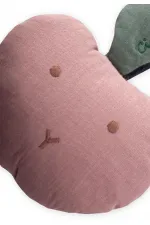 Hochet en mousseline en forme de pomme, rose séchée