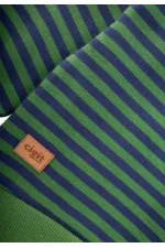Çizgili Triko Sweatshirt 0-4 Yaş Haki Lacivert