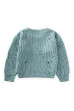 Pull Selanik en maille, 2-8 ans, vert menthe