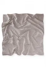 Natural Blanket 90X100Cm Smoked Thick Striped