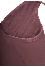 Organik Müslin Mama Önlüğü Mürdüm