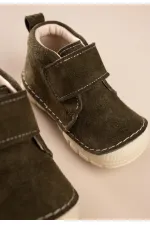 Bebe İlk Adım Ayakkabısı Haki Yeşil