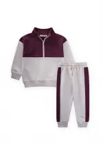 Sweatshirt Set for 2-10 Years Old, Burgundy