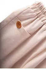 Cep Detaylı Pantolon 8-12 Yaş Krem