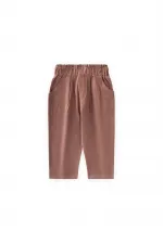 Kadife Boyfriend Pantolon 1-8 Yaş A.Kahve