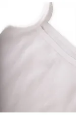 Two-Piece Strappy Girls' Tank Top, Ages 2-11, Ecru