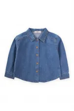 Kot Gömlek 2-7 Yaş Mavi